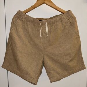 Old Navy Men's Tan Flat Front Shorts